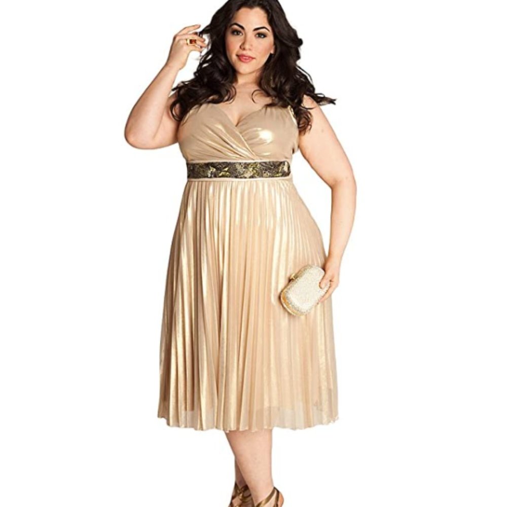 Igigi Women's Plus Size Lolita Plisse Dress